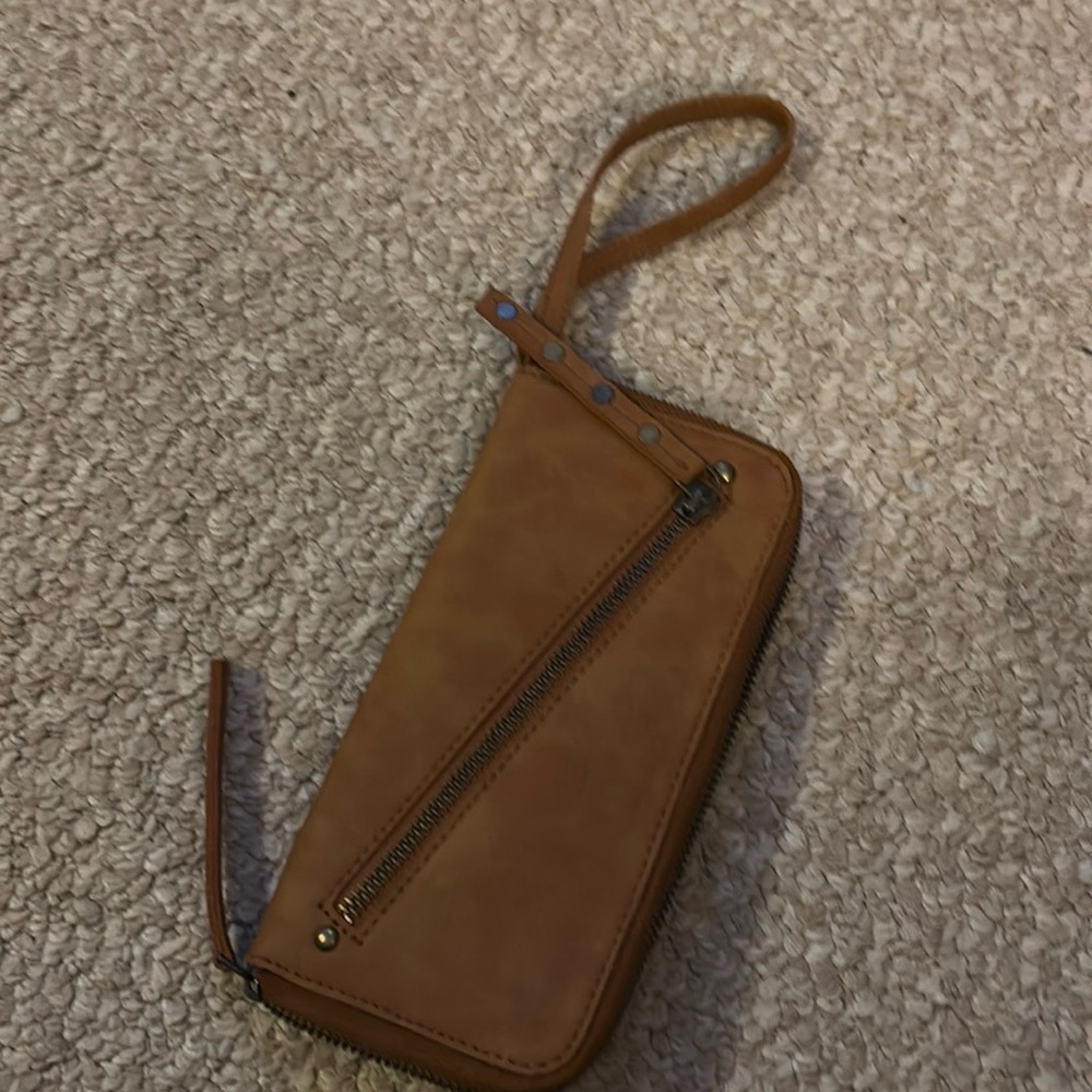 Free people leather wristlet